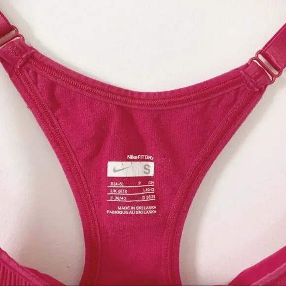 Nike FitDri Dark Pink Athletic Racerback‎ Tank Top - Picture 4 of 7